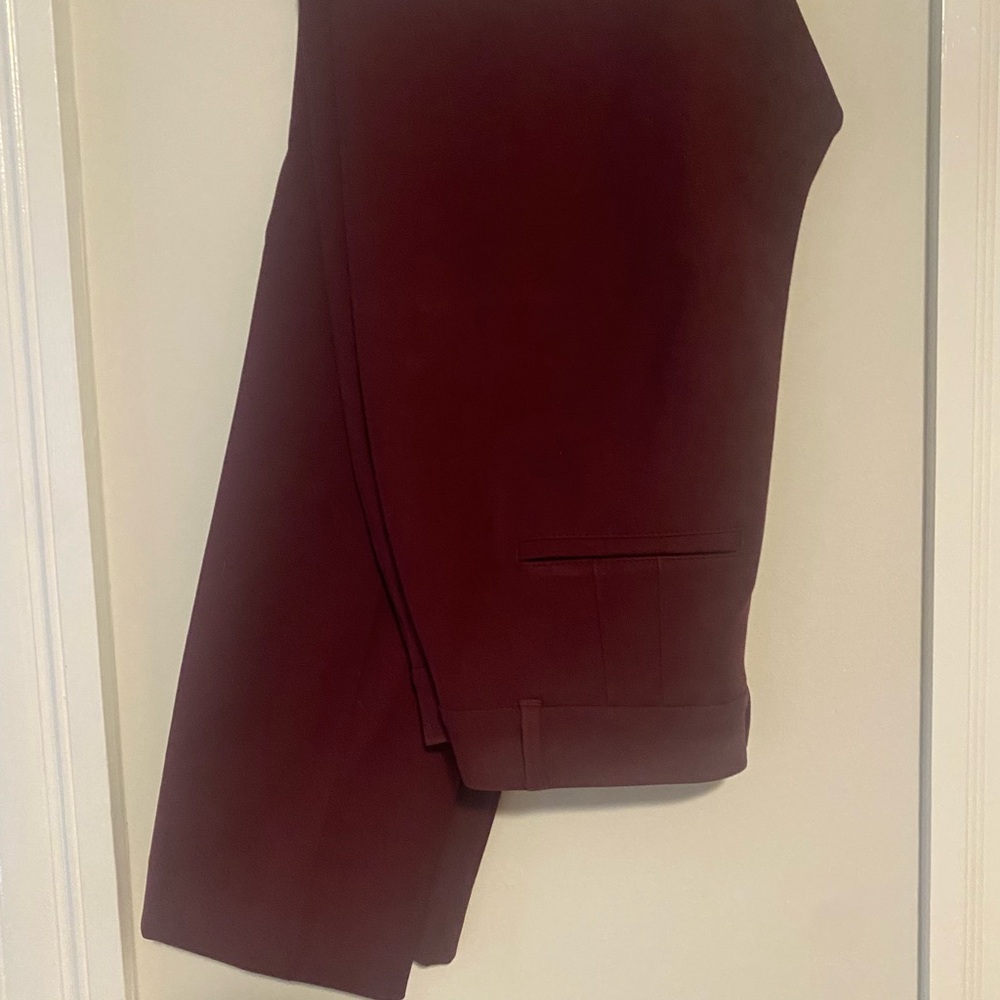White House Black Market Burgundy Trousers